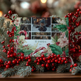 Cartão De Festividades Festa de Natal de Cane Rustic Candy