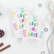 Festa de Natal de Trendy Divertida Salve a Data