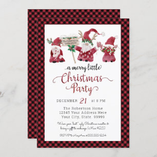 Cartão De Festividades Festa de Natal dos Gnomos Cons Reindeer Feliz