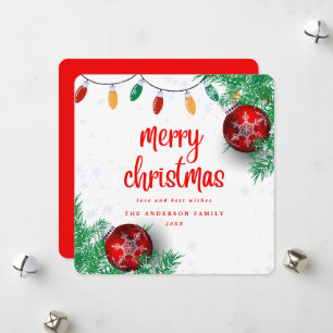 Cartão De Festividades Festa de Natal e Férias Felizes
