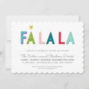 Cartão De Festividades FESTA DE NATAL FESTE divertimento corajoso FA LA L