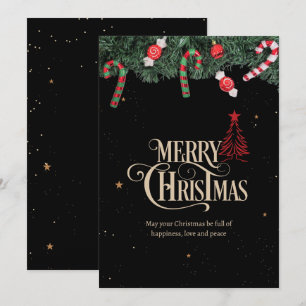 Cartão De Festividades Festa de Natal Minimalista Noite de Natal
