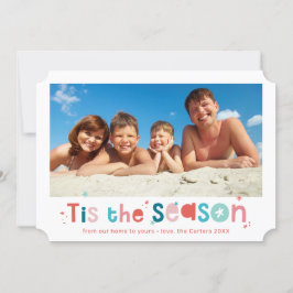 Cartão De Festividades Festa de Natal na época