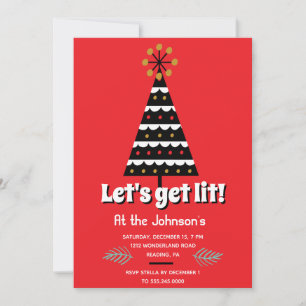 Cartão De Festividades Festa de Natal Retroativa do vamos