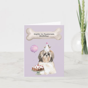 Cartão De Festividades Festa do Shih Tzu
