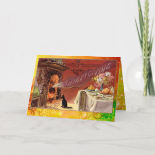 Cartão De Festividades Festa Jante de Ação de Graças