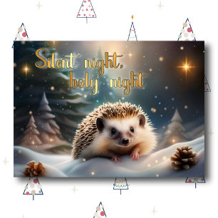 Cartão De Festividades Festa Noturna Silenciosa, Feliz Natal Cristão