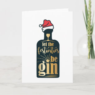 Cartão De Festividades Festas de Natal Divertidas Começam Humor