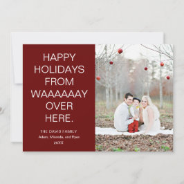 Cartão De Festividades Festas Felizes daqui com foto