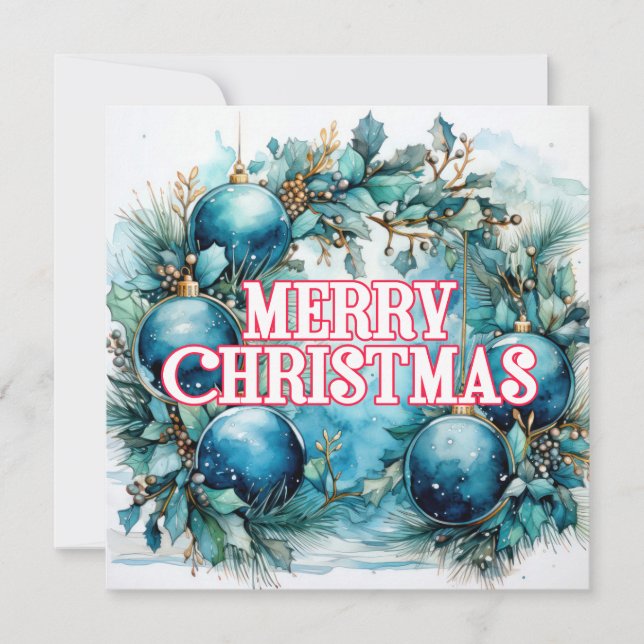 Cartão De Festividades Festive Christmas Decoration Collage (Frente)