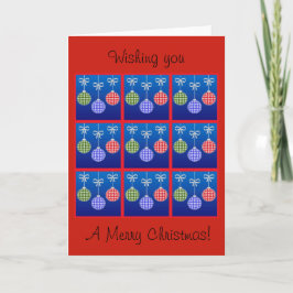 Cartão De Festividades Festive christmas ornament greeting card