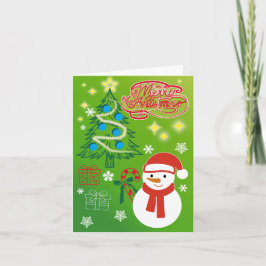 Cartão De Festividades Festive Christmas Tree Holiday Greeting Card