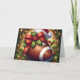 Cartão De Festividades Festive Football Christmas