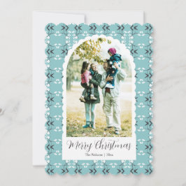 Cartão De Festividades Festive Royal Botanical Robin's Egg Blue