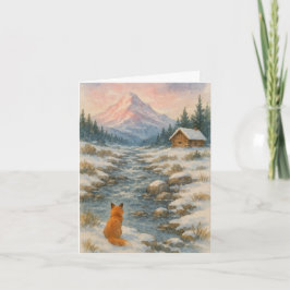 Cartão De Festividades Festive scene Xmas card