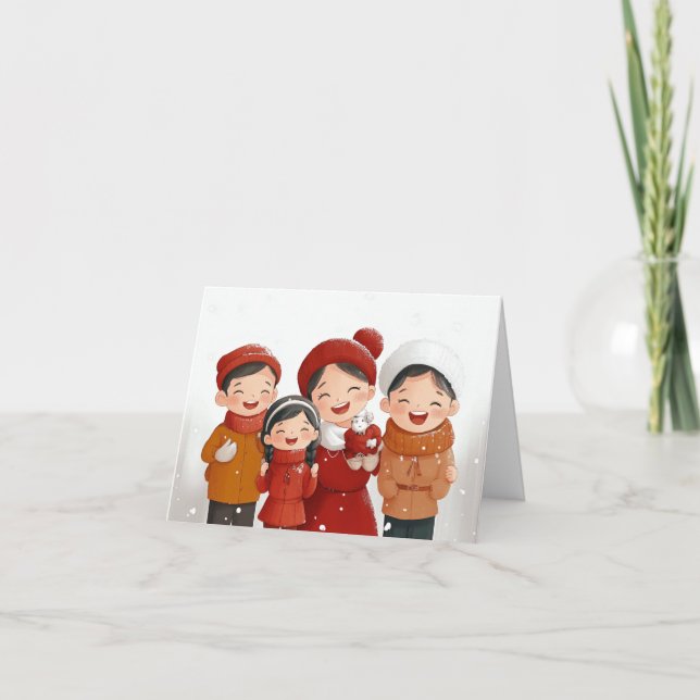 Cartão De Festividades Festividades congeladas (Frente)