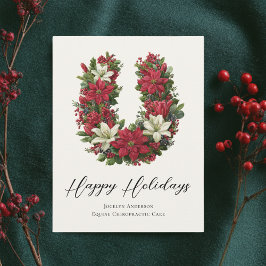 Cartão De Festividades Festivo Equestrian Business Natal