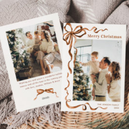 Cartão De Festividades Festivo Feliz Natal Arco Fita 2 Foto