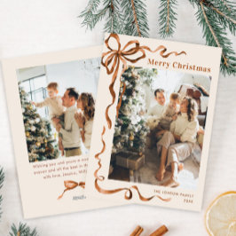 Cartão De Festividades Festivo Feliz Natal Arco Fita 2 Foto