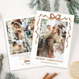 Cartão De Festividades Festivo Feliz Natal Fita Arco Fita 5 Foto