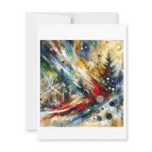 Festivo Fervor: Natal Expressionista Abstrato