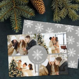 Cartão De Festividades Festivo Floco de Neve Natal 4 Foto