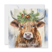 Festivo Highland Cow Christmas