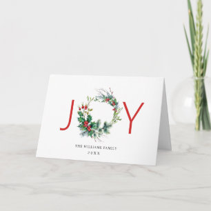 Cartão De Festividades Festivo Holly Berry Wreath Natal Saudação