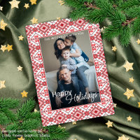 Festivo Red Black Classic Fair Nórdica Isle Motif