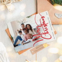 Festivo Red Script Felry Foto de Cheio de Natal