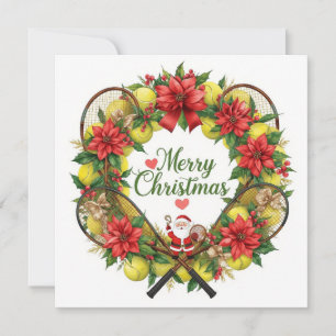Cartão De Festividades Festivo Tênis Wreath para o Natal