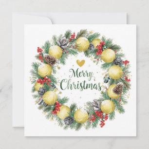 Cartão De Festividades Festivo Tênis Wreath para o Natal