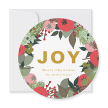 Festivo Wreath com Joy Typografia