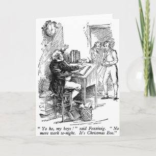 Cartão De Festividades Fezziwig (com texto)