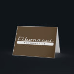 Cartão De Festividades fibonacci… É tão fácil quanto 1, 1, 2, 3<br><div class="desc">fibonacci… É tão fácil quanto 1,  1,  2,  3</div>