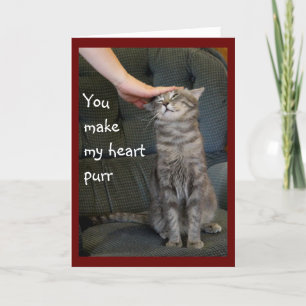 Cartão De Festividades Ficha de Feriado de Gato Sorrindo