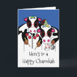 Cartão De Festividades Ficha de saudação "Feliz Chanukah e Feliz Ano da M<br><div class="desc">"Eis para um Feliz Chanukah e um Feliz Ano da Moo" - Cartão Saudável com Envelope. Para personalizar este cartão, basta excluir dentro de texto e adicionar suas próprias palavras. Escolha seu estilo de fonte, cor, tamanho e texto favoritos. Obrigados para parar e comprar por aqui. Muito apreciado!! Feliz Chanukah...</div>
