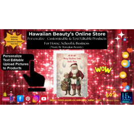 Cartão De Festividades Filha de Elfo de Natal do Papai Noel Vitoriano