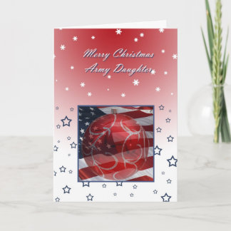Cartão De Festividades Filha do Exército Feliz Natal