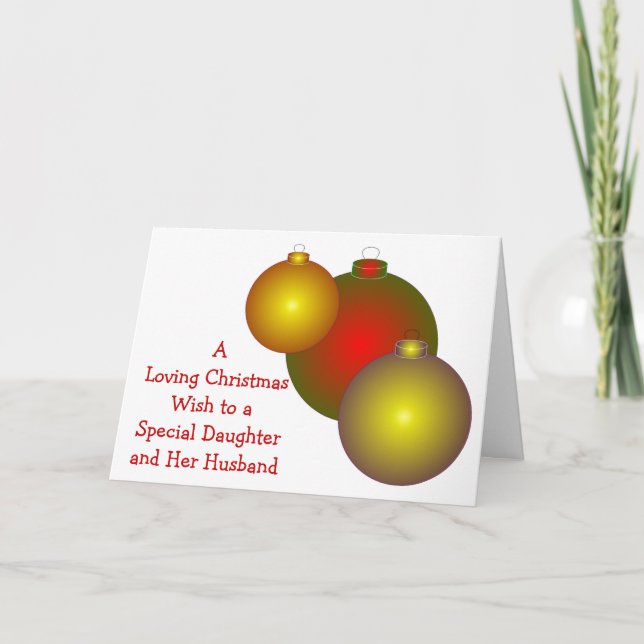 Cartão De Festividades Filha e Filho em Direito no Natal (Frente)