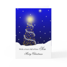 Filho/Feliz Natal - árvore de Natal