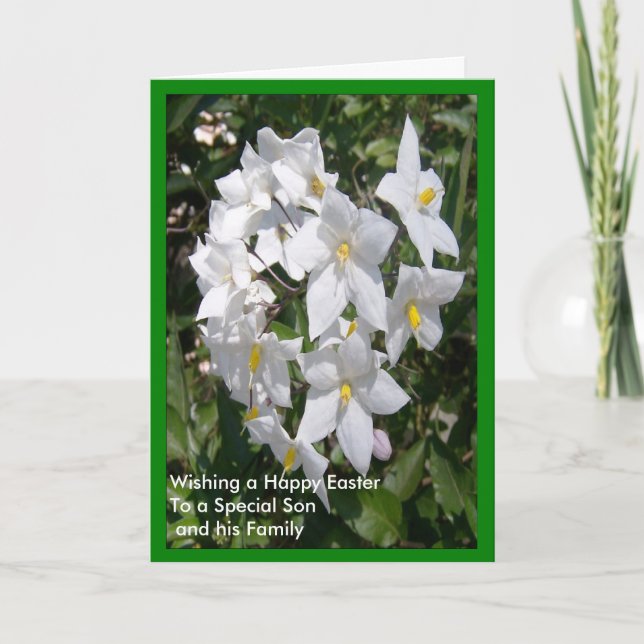 Cartão De Festividades Filho felz pascoa E Cartão-De-Filha Jasmine (Frente)