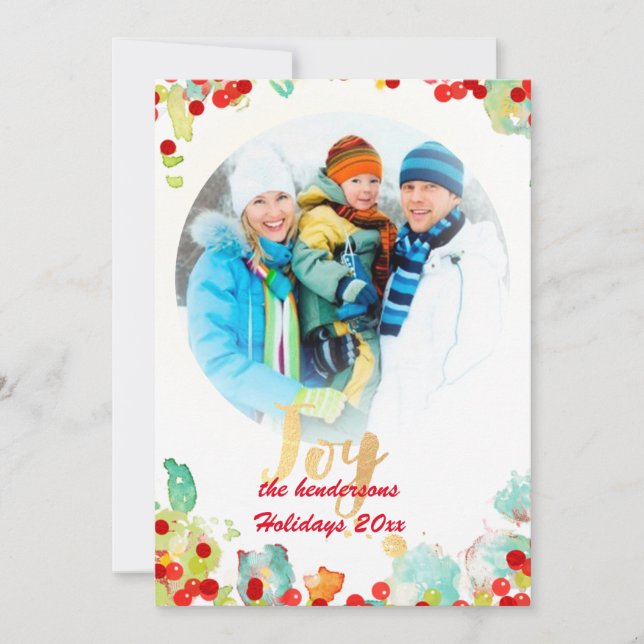 Cartão De Festividades Fina/cartões de natal (Frente)