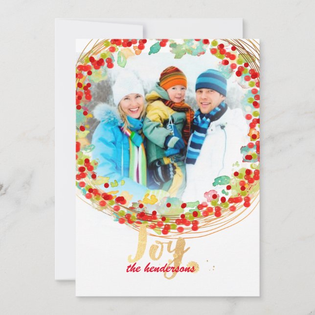 Cartão De Festividades Fina/cartões de natal (Frente)