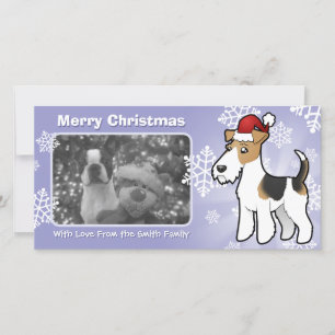 Cartão De Festividades Fio Natal Fox Terrier