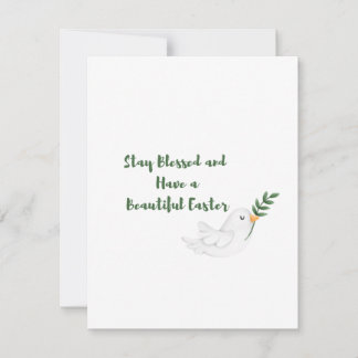 Cartão De Festividades Fique abençoado e tenha uma bela Páscoa em um