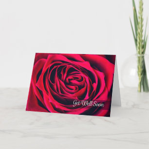 Cartão De Festividades Fique Bem Em Breve Para Qualquer Um Belo Rosa Fech