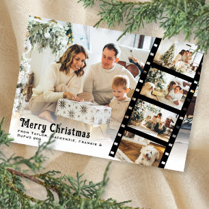 Cartão De Festividades Fita de Foto Personalizada Feliz Natal