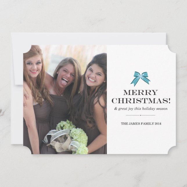 Cartão De Festividades fita e natal (Frente)