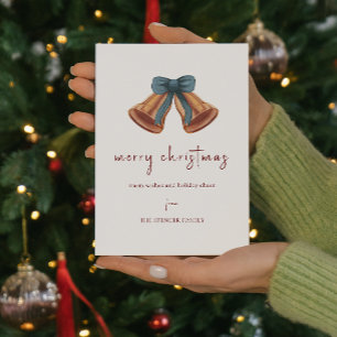 Cartão De Festividades Fita Mínima da Fita de Natal do Ouro